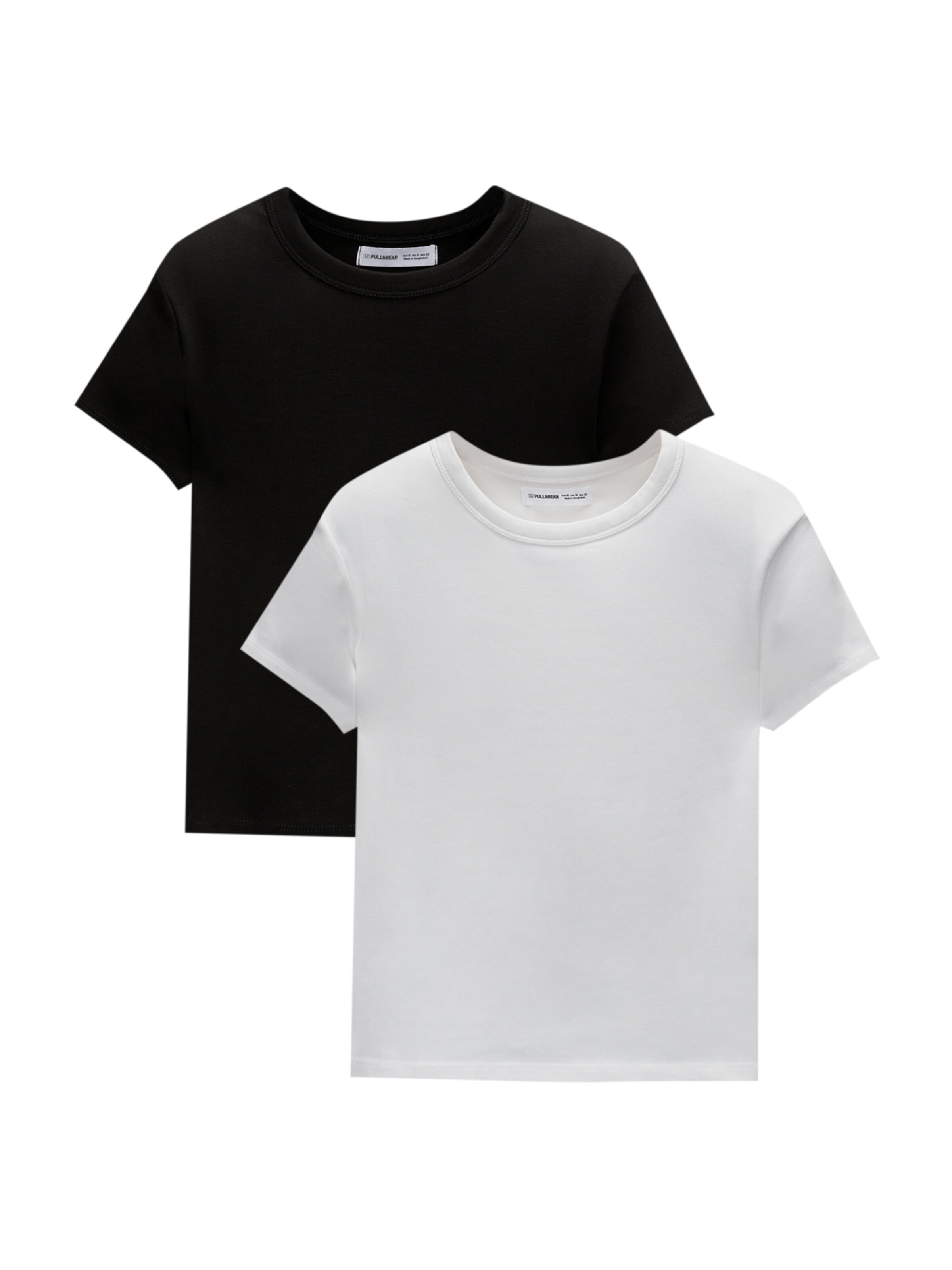 Pull&Bear Shirt in Zwart: voorkant