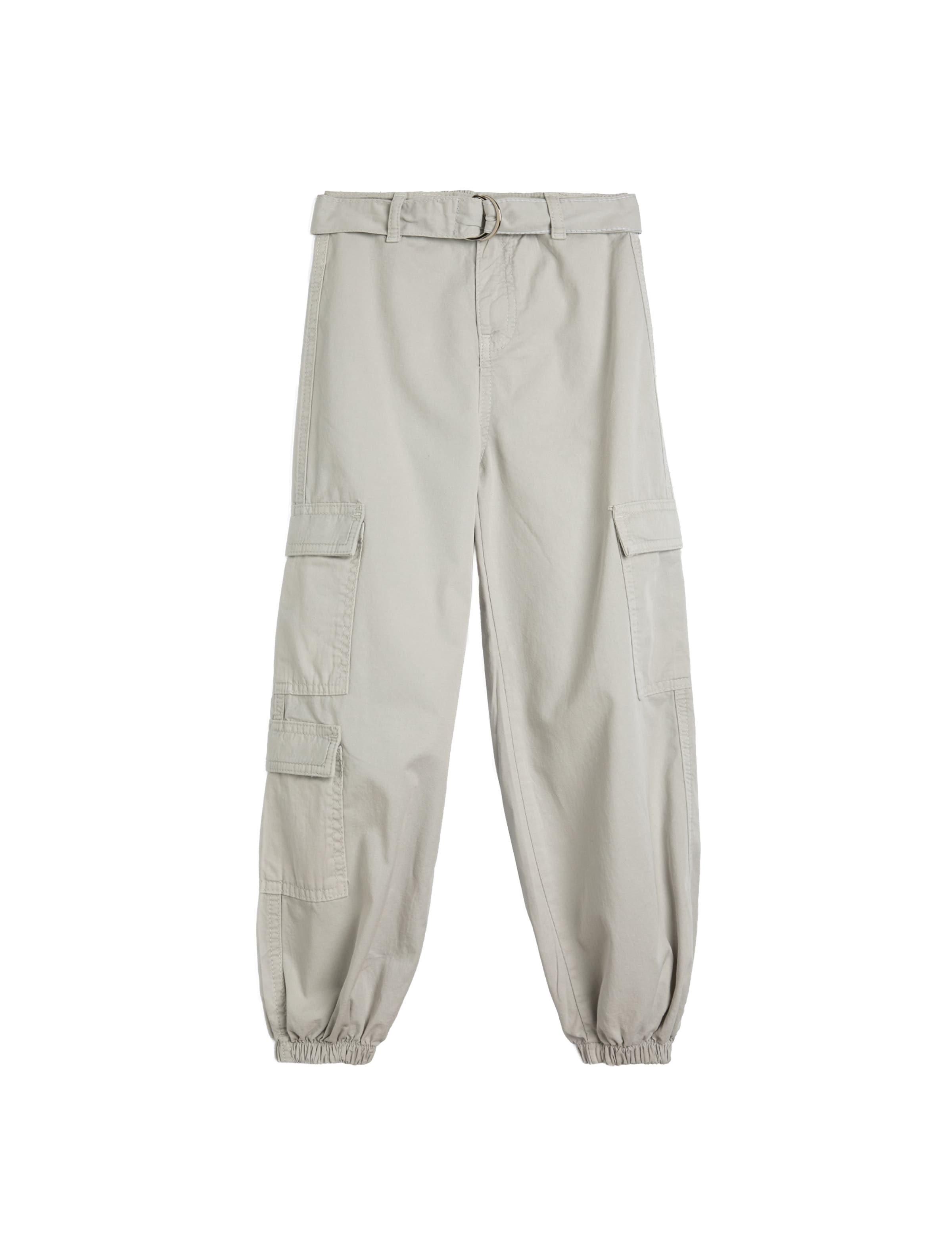 Koton Tapered Trousers in Grey: front