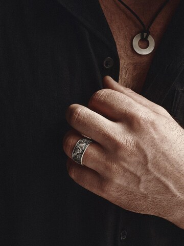 REYTEL Ring 'MONEY GRABBING FISH'‌‌‌‌ in Silber