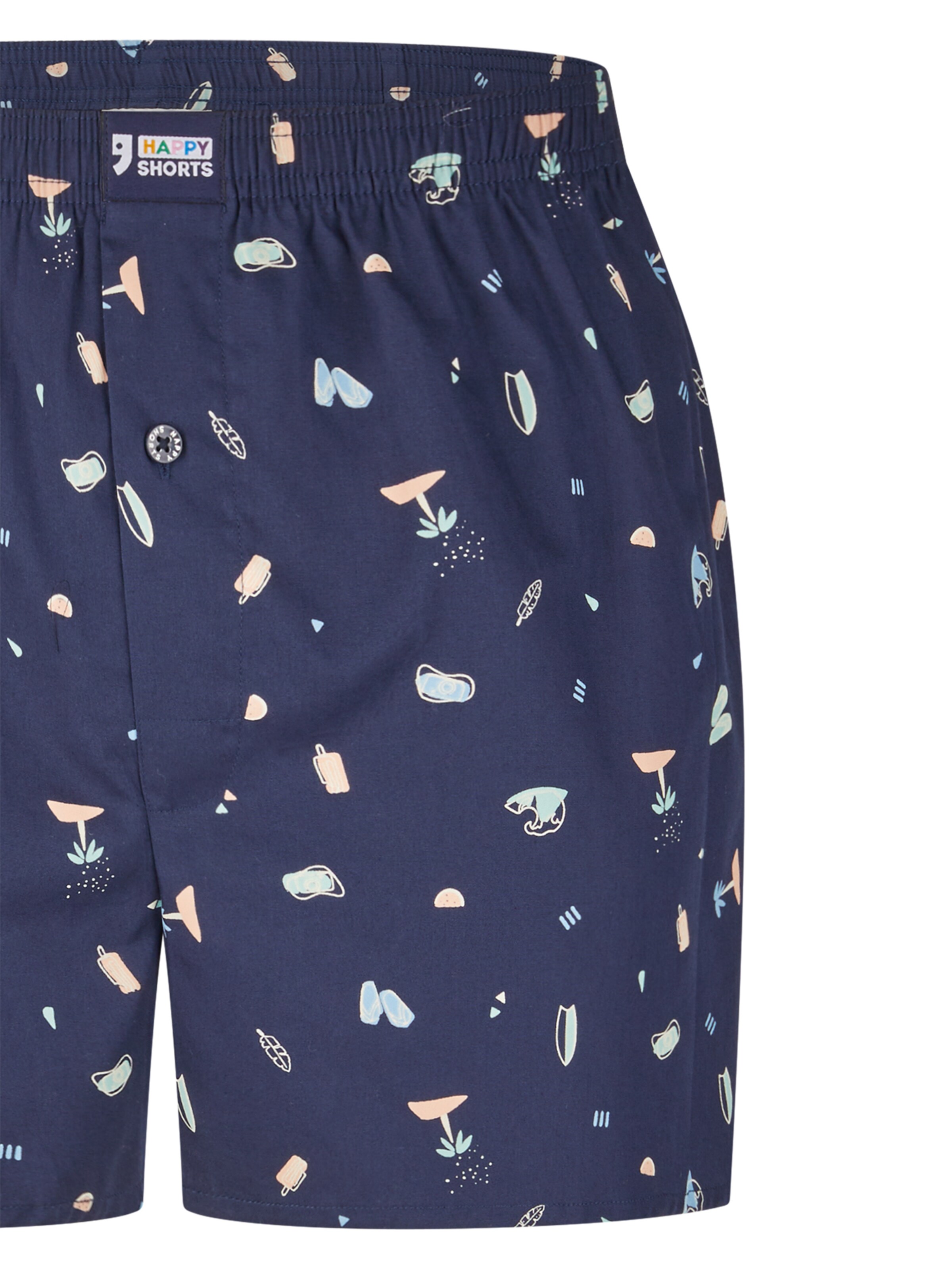 Happy Shorts Boxer ' Motives ' in Blau