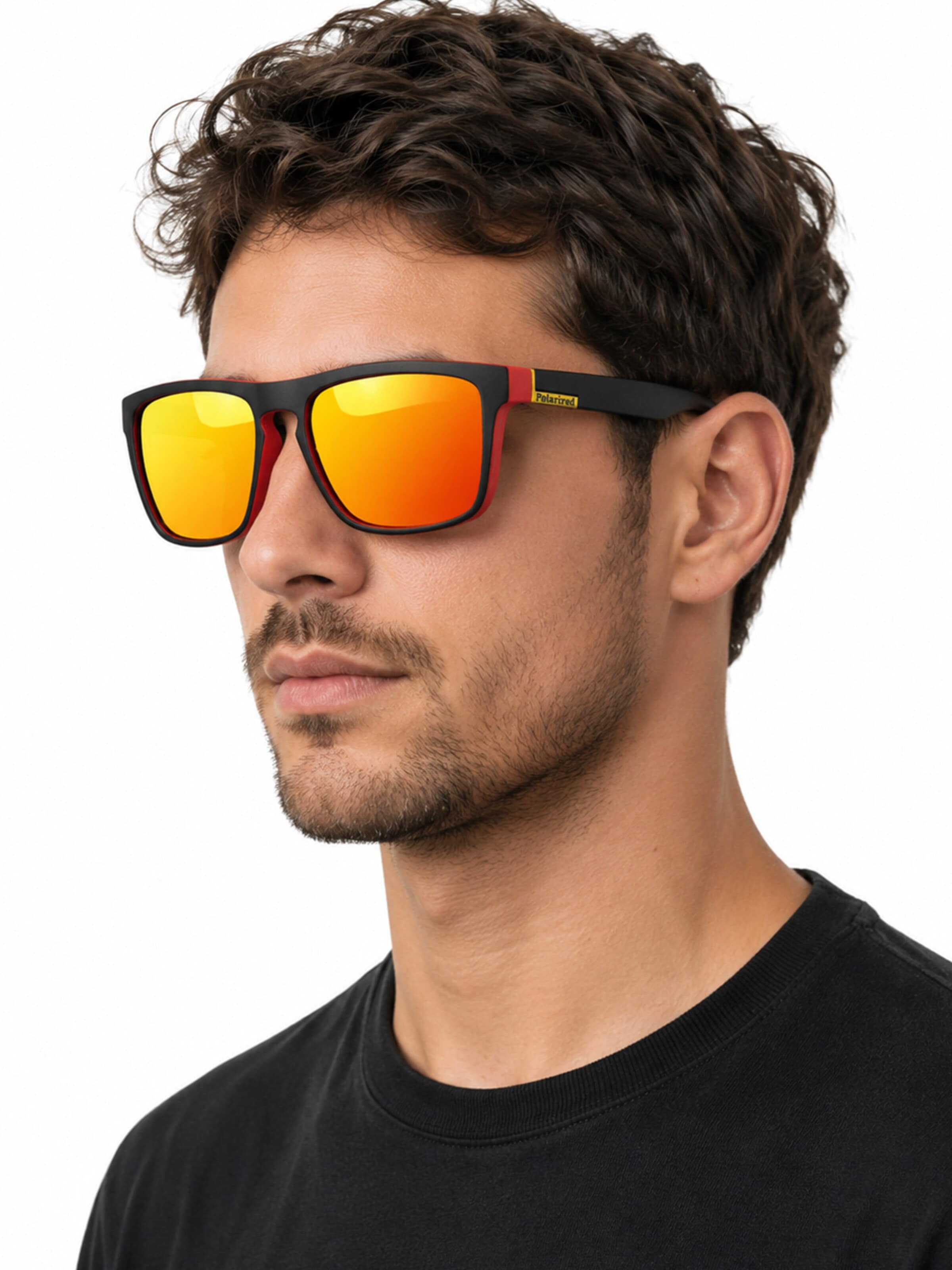 VEYREY Sunglasses 'Nerd Sonnenbrillen Teo' in Red
