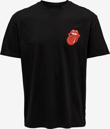 T-Shirt 'Fred' Only & Sons en noir : devant