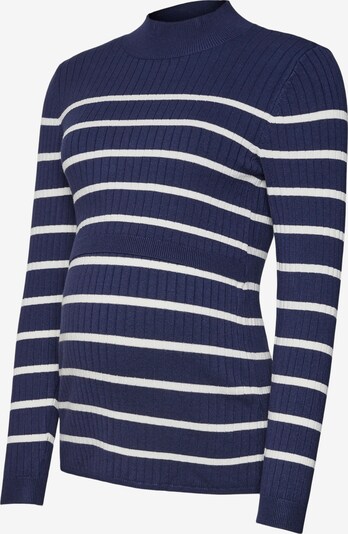 MAMALICIOUS Sweater 'NEWSIV JUNE' in Dark blue / White, Item view