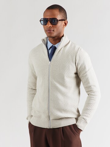 Kronstadt Kardigán 'Carlo' - szürke: elől