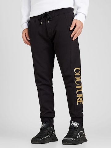 Versace Jeans Couture Regular Broek in Zwart: voorkant