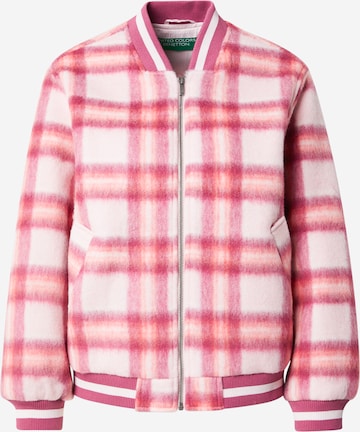 rozā UNITED COLORS OF BENETTON Starpsezonu jaka: no priekšpuses