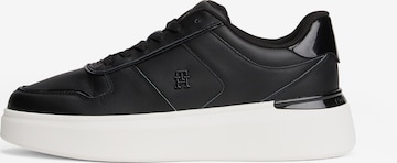 Sneaker low de la TOMMY HILFIGER pe negru: față