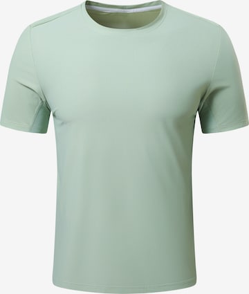YOUTHUP Performance Shirt 'Lichtschein' in Green: front