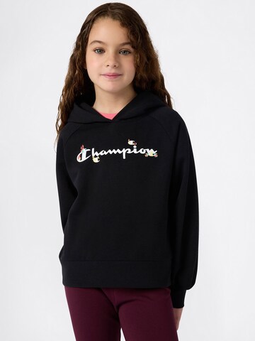 Champion Authentic Athletic Apparel Суичър в черно: отпред