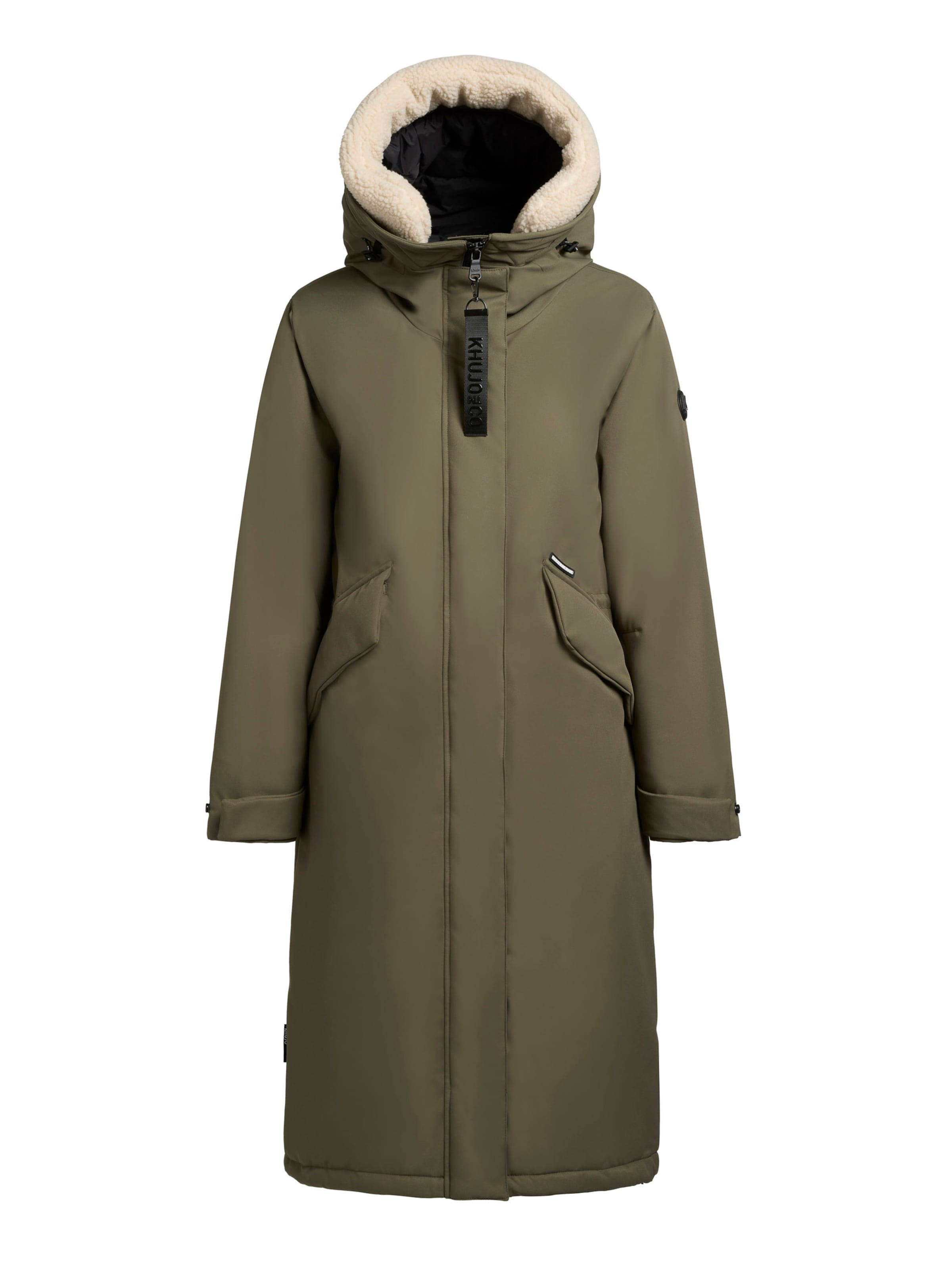 khujo Winter coat 'Agneta' in Green: front