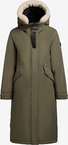 khujo Zimní kabát 'Agneta' – zelená: přední strana