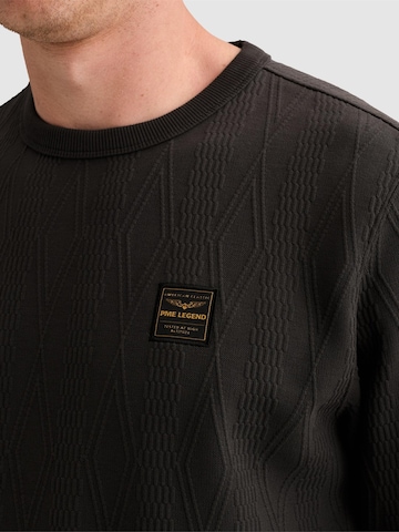Felpa 'Sweatshirt with allover jacquard pattern and badge' di PME Legend in grigio