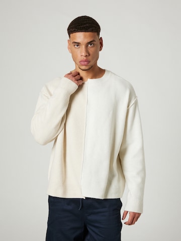 Sinned x ABOUT YOU Sweater 'LEWIS' in Beige: front