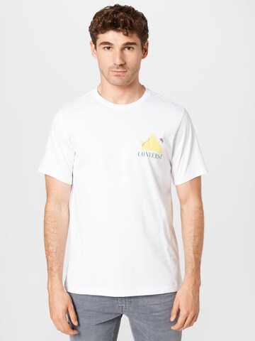 CONVERSE T-Shirt 'Fresh Lemon' in Weiß: predná strana