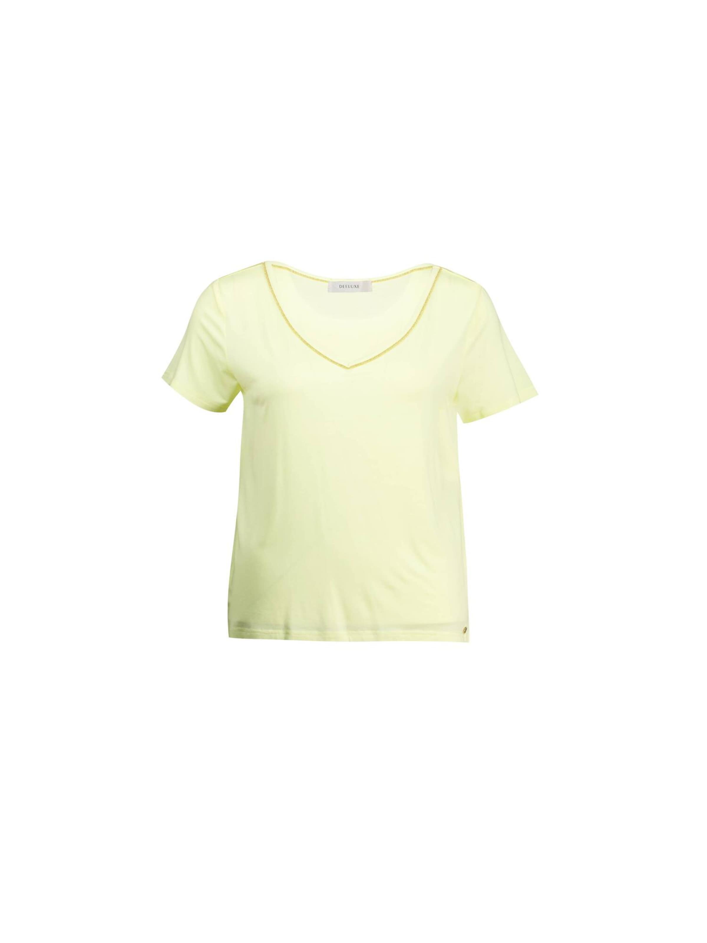 T-shirt Deeluxe en jaune : devant