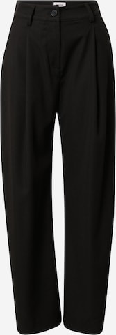 WEEKDAY Pleat-Front Pants 'Terra' in Black: front