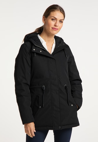 DreiMaster Klassik Winter Parka in Black: front