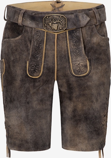 SPIETH & WENSKY Lederhose Gottlieb, ca.45 cm lang in 102 in dunkelbraun, Produktansicht