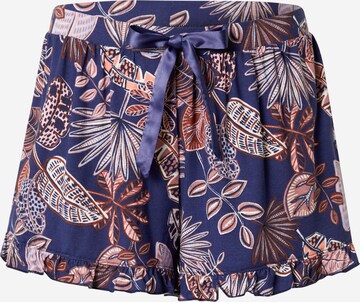 Hunkemöller Spodnie od piżamy 'Funky Jungle' w kolorze niebieski: przód