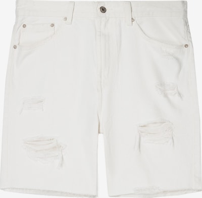 Bershka Farkut värissä valkoinen denim, Tuotenäkymä