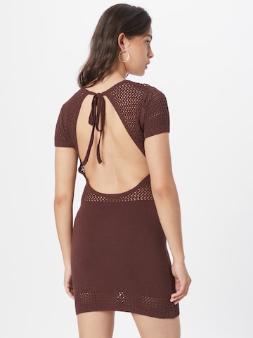 WEEKDAY Knitted dress in Brown