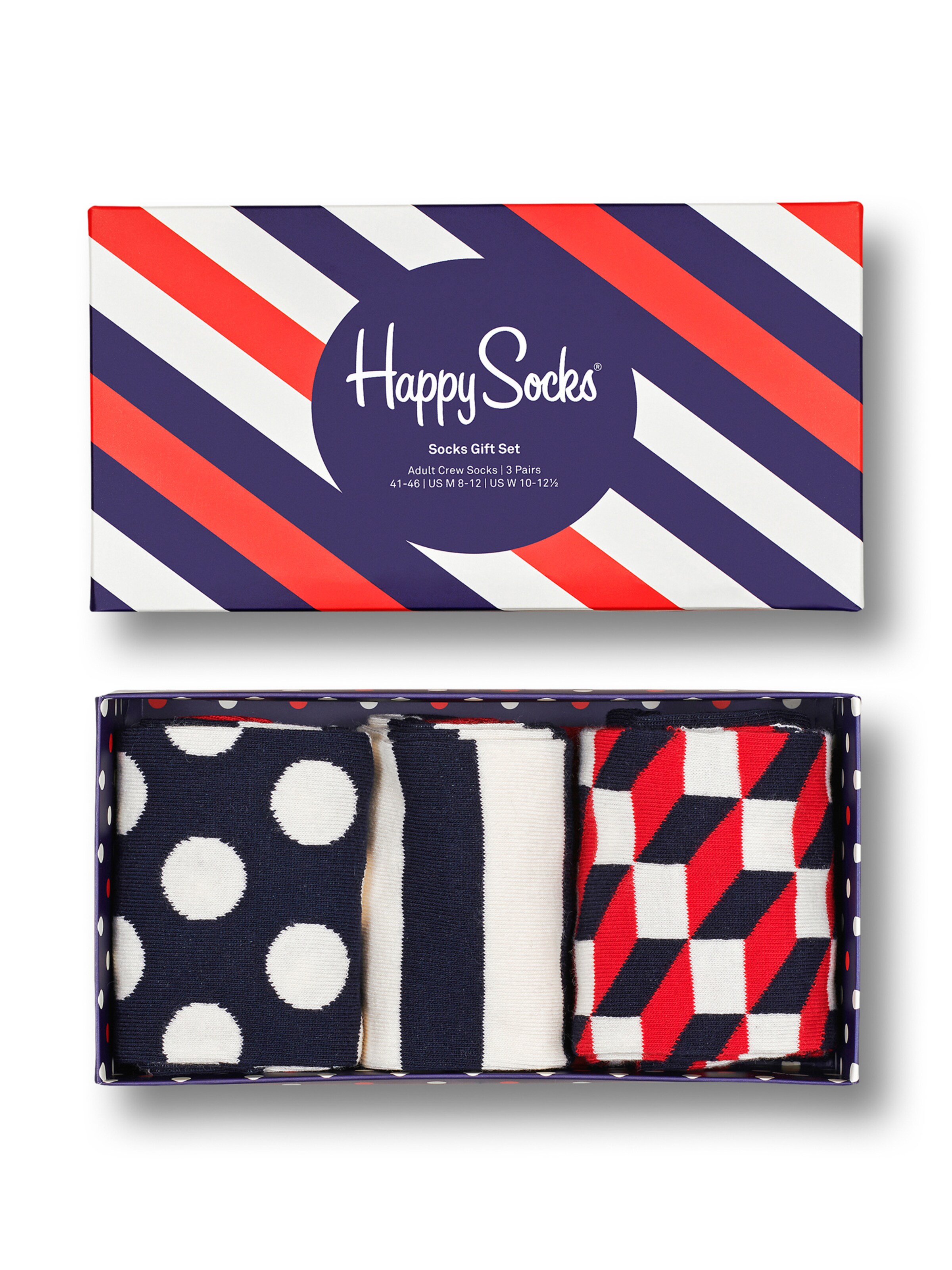 Chaussettes '3-Pack Navy Socks Gift Set' Happy Socks en bleu