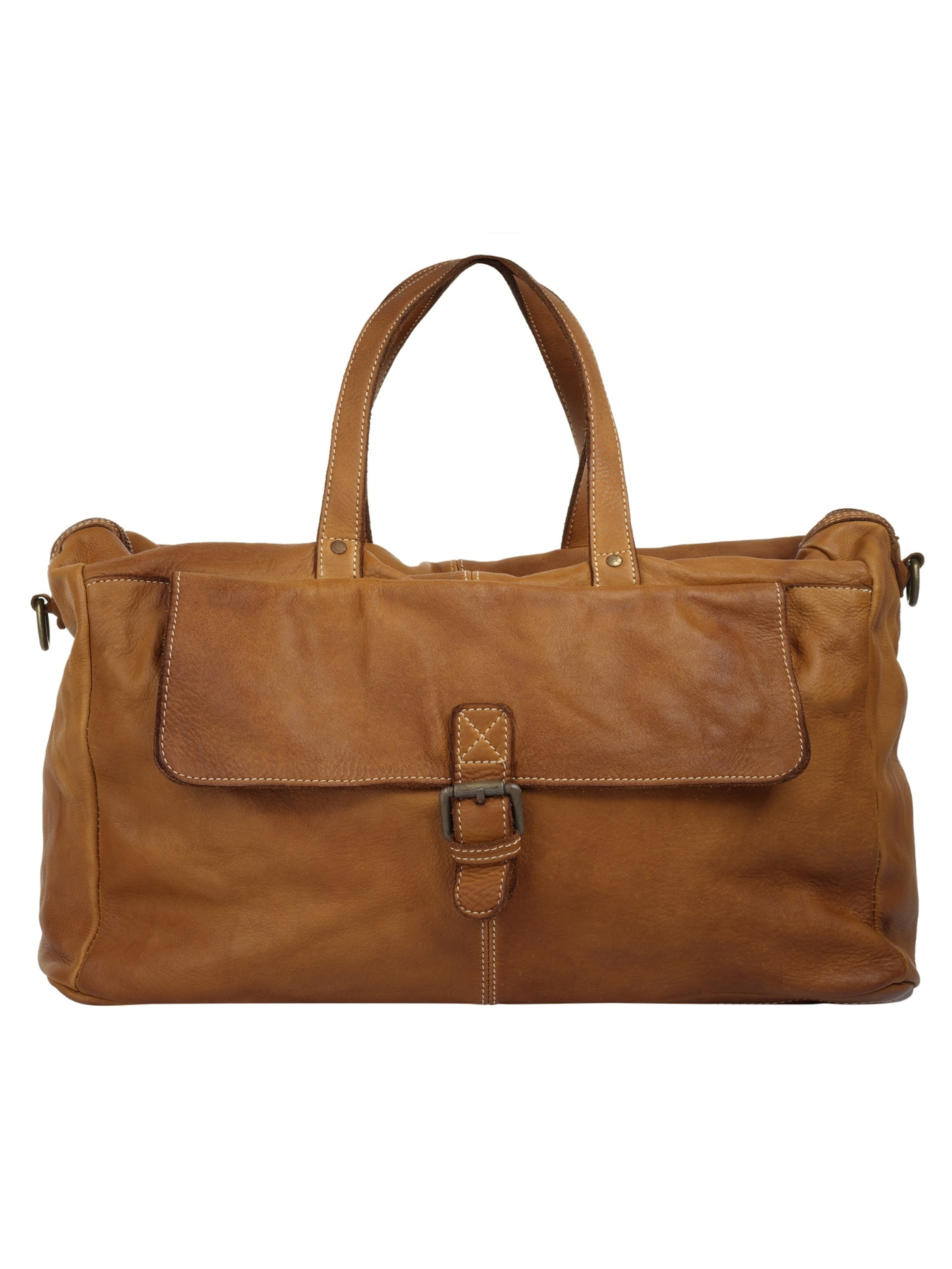 Sac de voyage Cluty en marron : devant