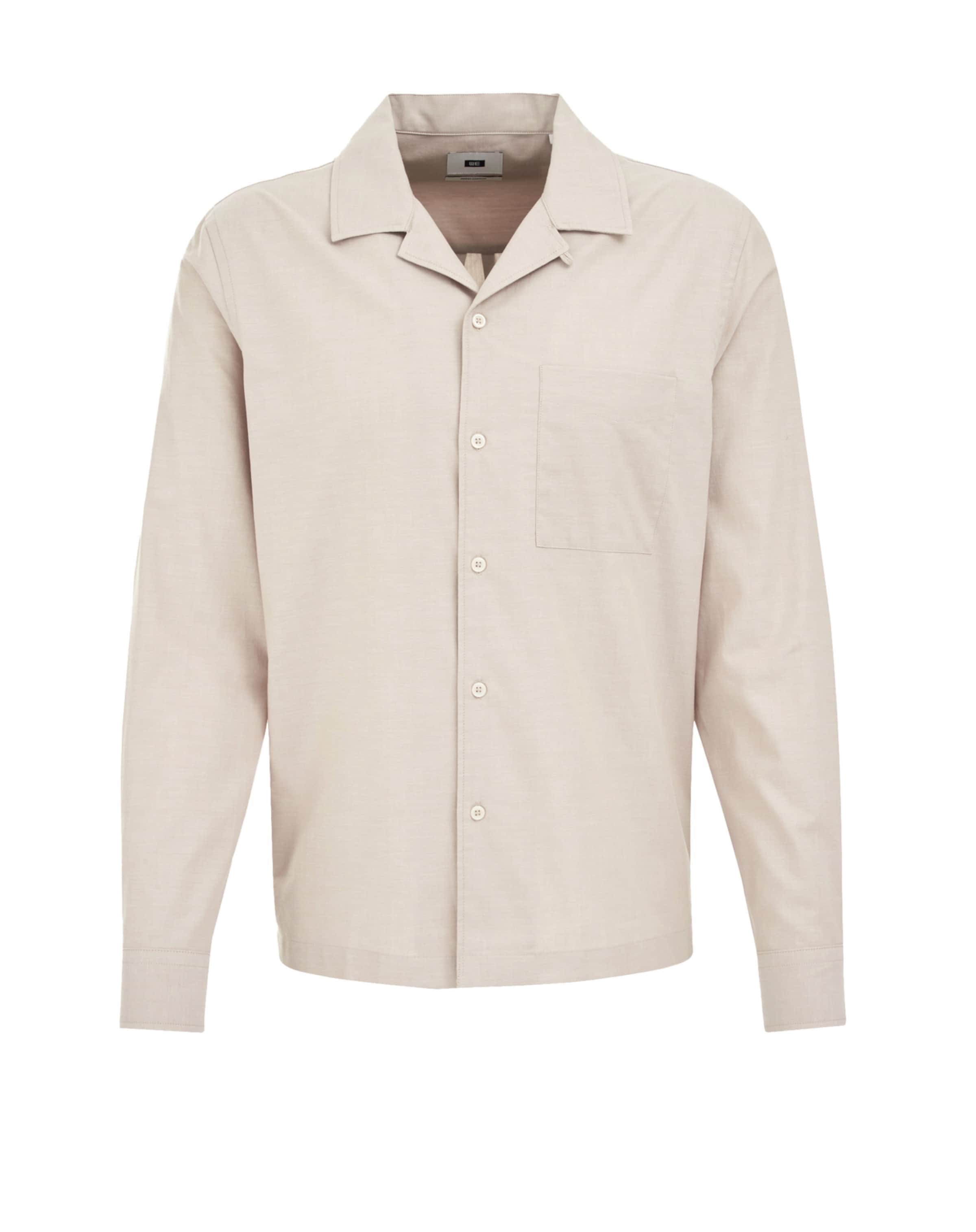 WE Fashion Средняя посадка Рубашка в Серый: спереди