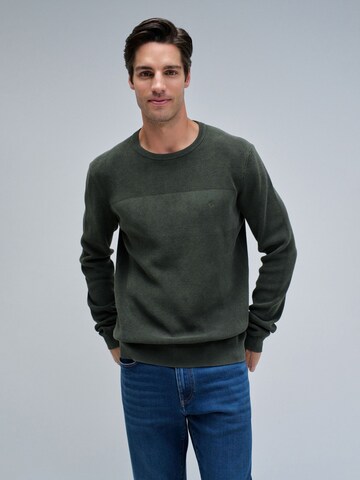 Salsa Jeans Trui in Groen: voorkant