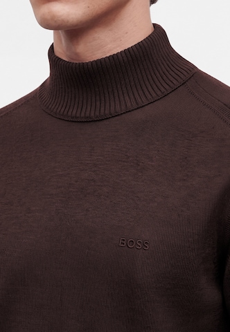 BOSS Sweter 'Avac_M-1' w kolorze brązowy