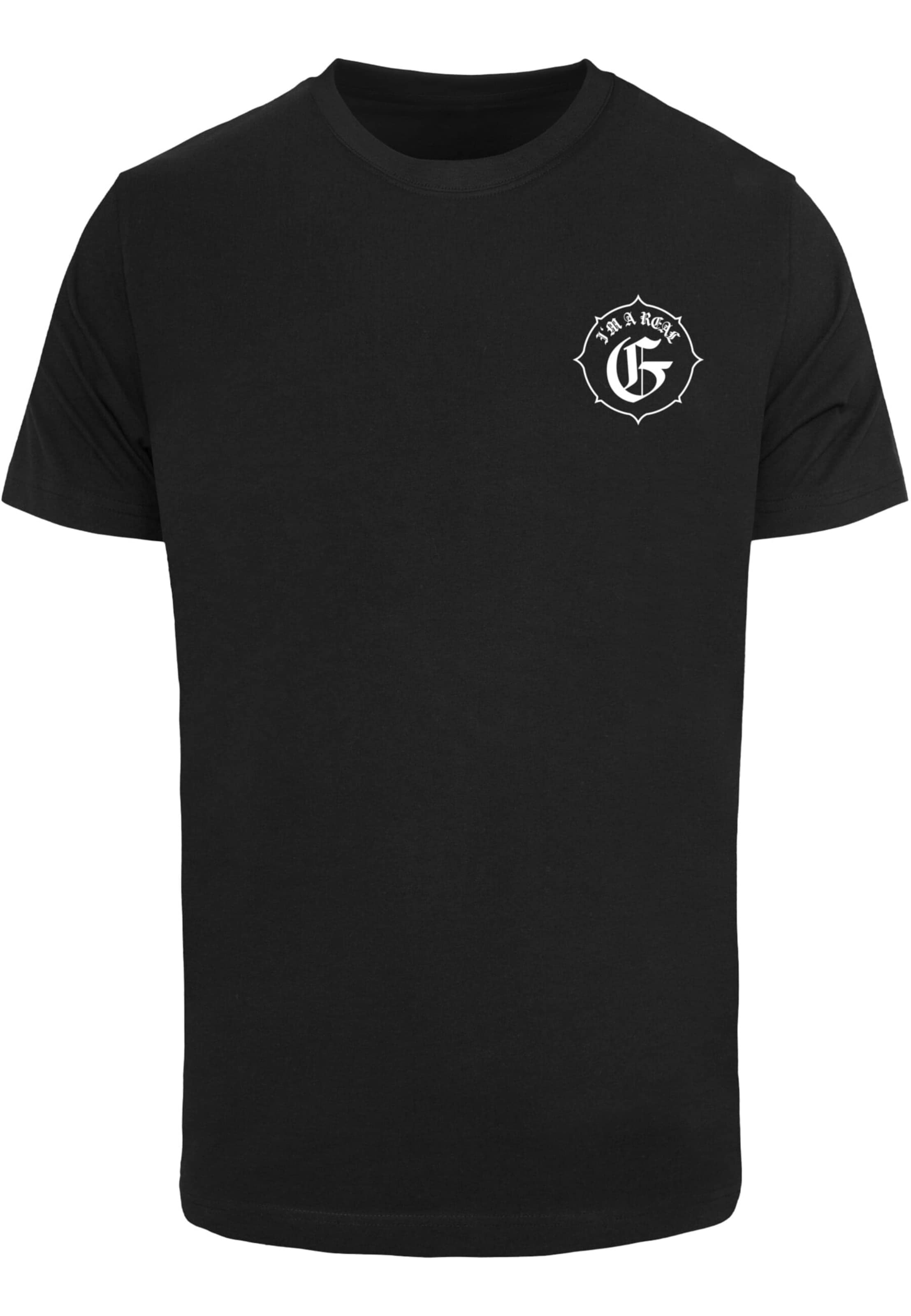 Mister Tee - Camisa 'I'm A Real G' em preto: frente