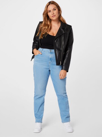 Levi's® Plus Szabványos Farmer '724 PL HR Straight' - kék