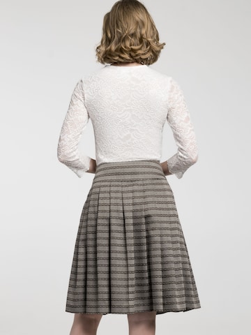 SPIETH & WENSKY Traditional Skirt 'Babette' in Brown