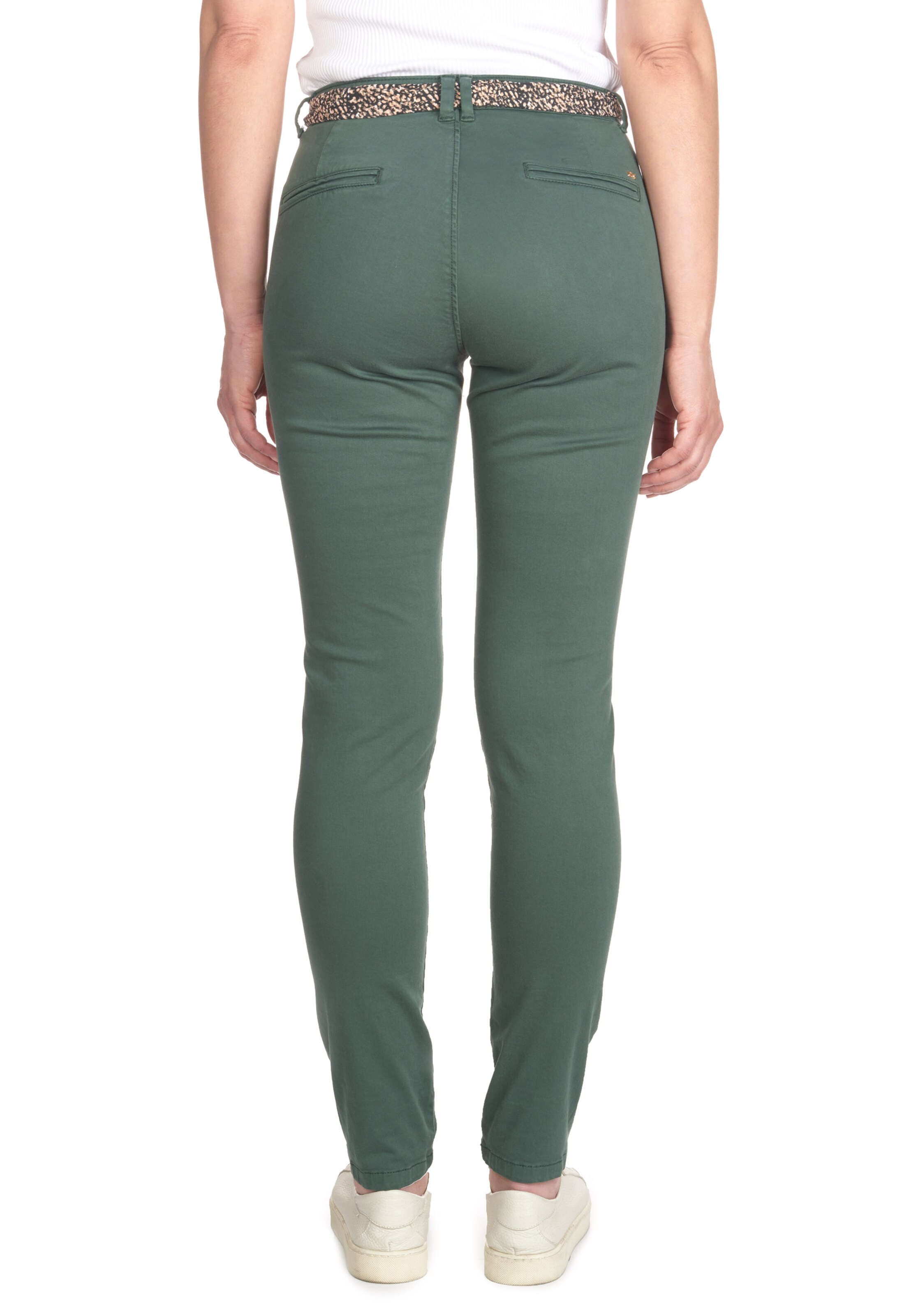 Coupe slim Pantalon chino 'DYLI 4' Le Temps Des Cerises en vert