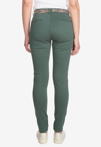 Le Temps Des Cerises Skinny Chino Pants 'DYLI 4' in Green