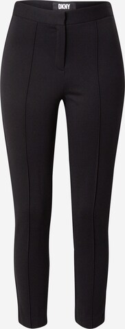 DKNY Skinny Παντελόνι σε μαύρο: μπροστά