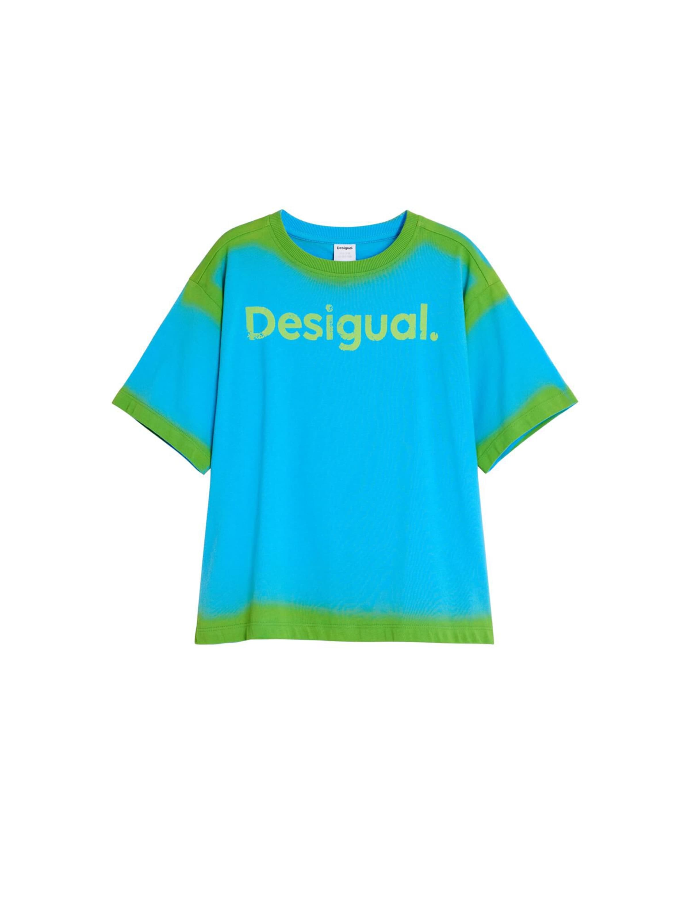 T-Shirt Desigual en bleu : devant