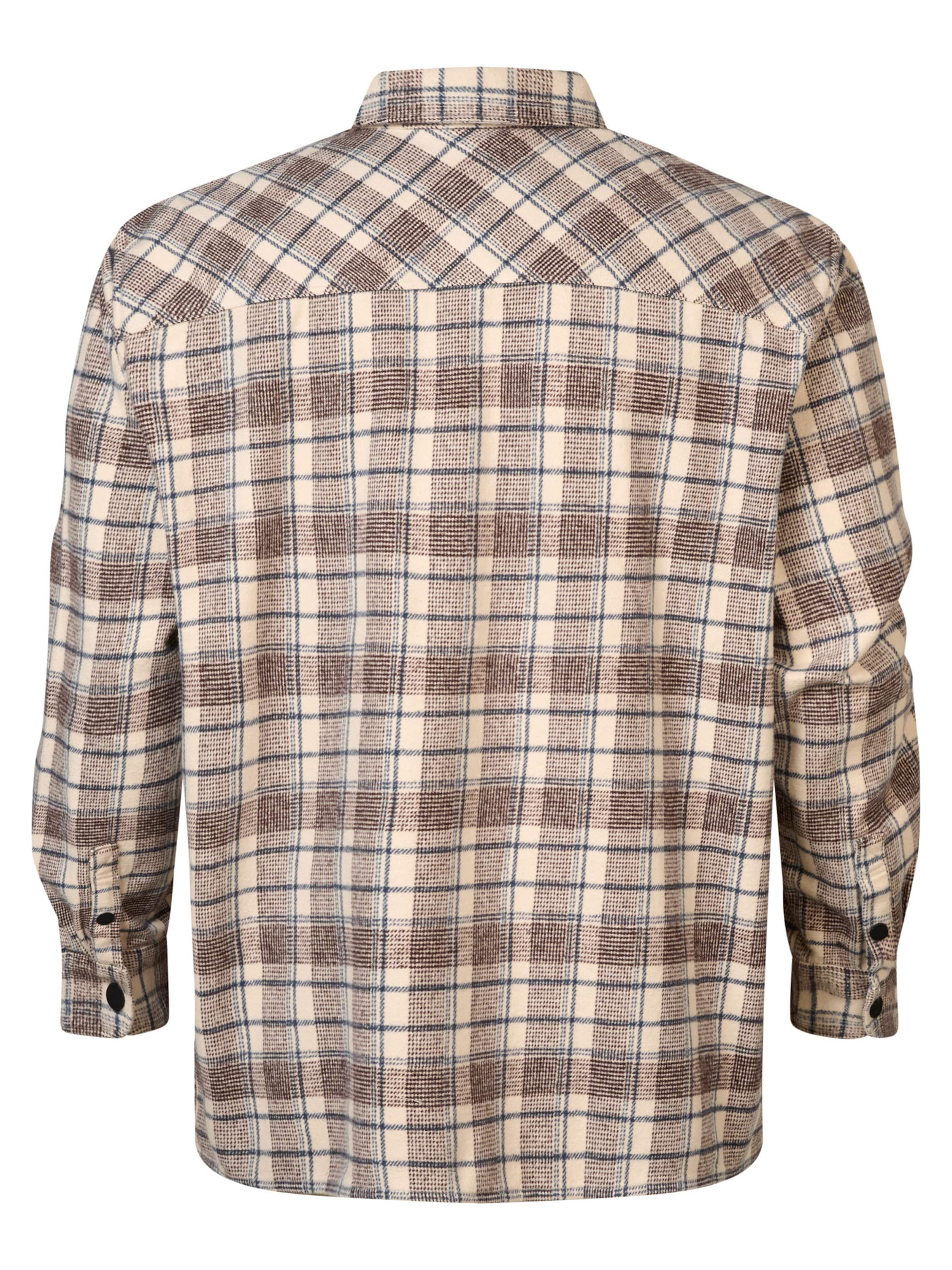 Petrol Industries Средняя посадка Рубашка 'Southeast' в Бежевый