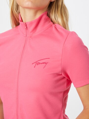 Tommy Jeans Zip-Up Hoodie in Pink