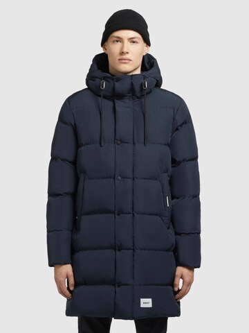 khujo Winter Coat 'Dewey' in Blue: front
