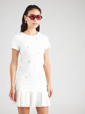 T-shirt 'PCMay' PIECES en blanc : devant