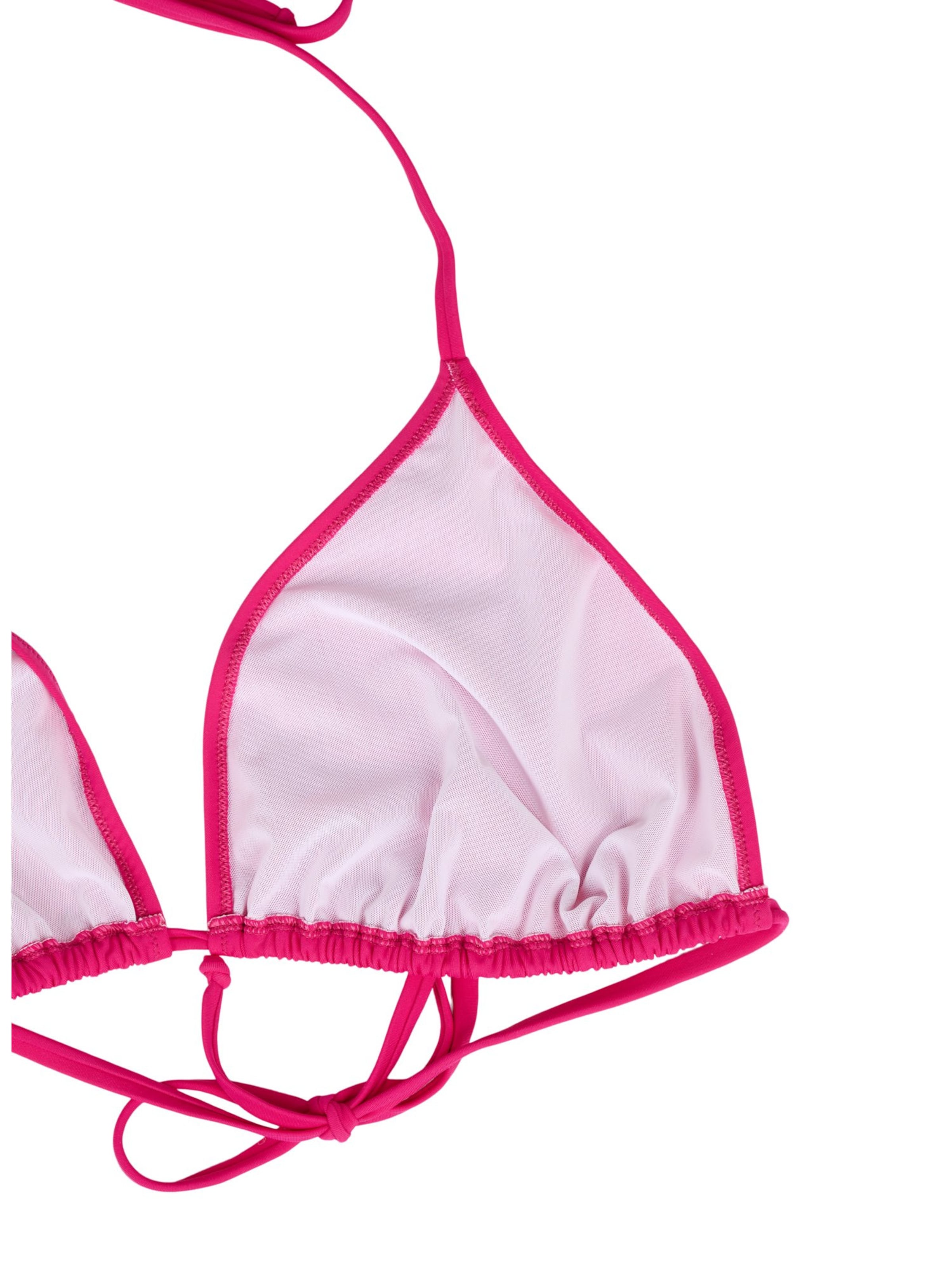 Swim by Zizzi Triangle Bikini top 'Smia' in Pink