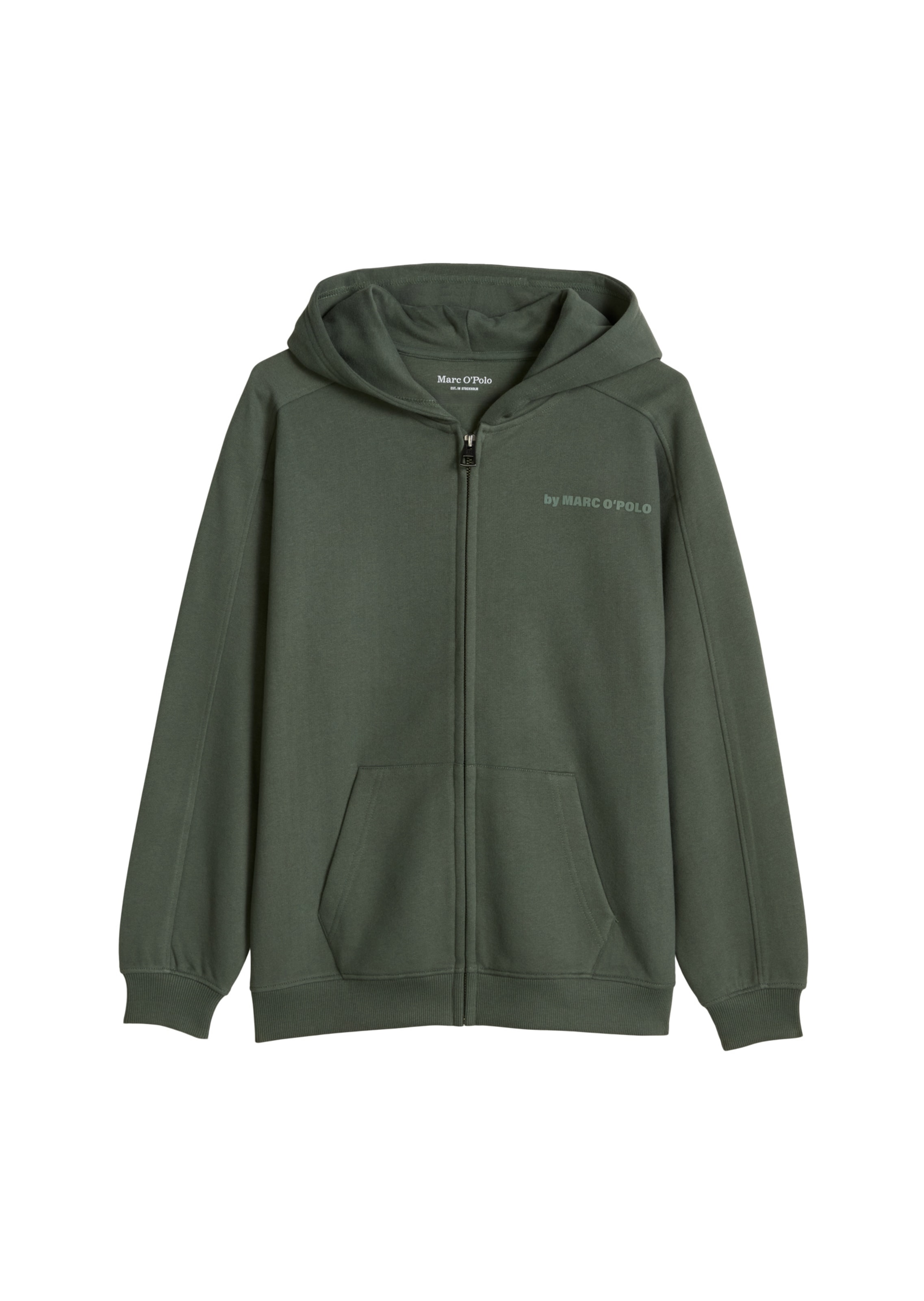 Marc O'Polo Sweat jacket in Green: front