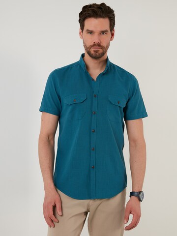 Buratti Regular fit Button Up Shirt 'Buratti' in Blue