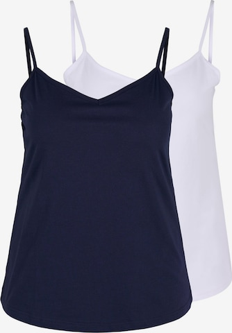 Zizzi Top in Blue: front