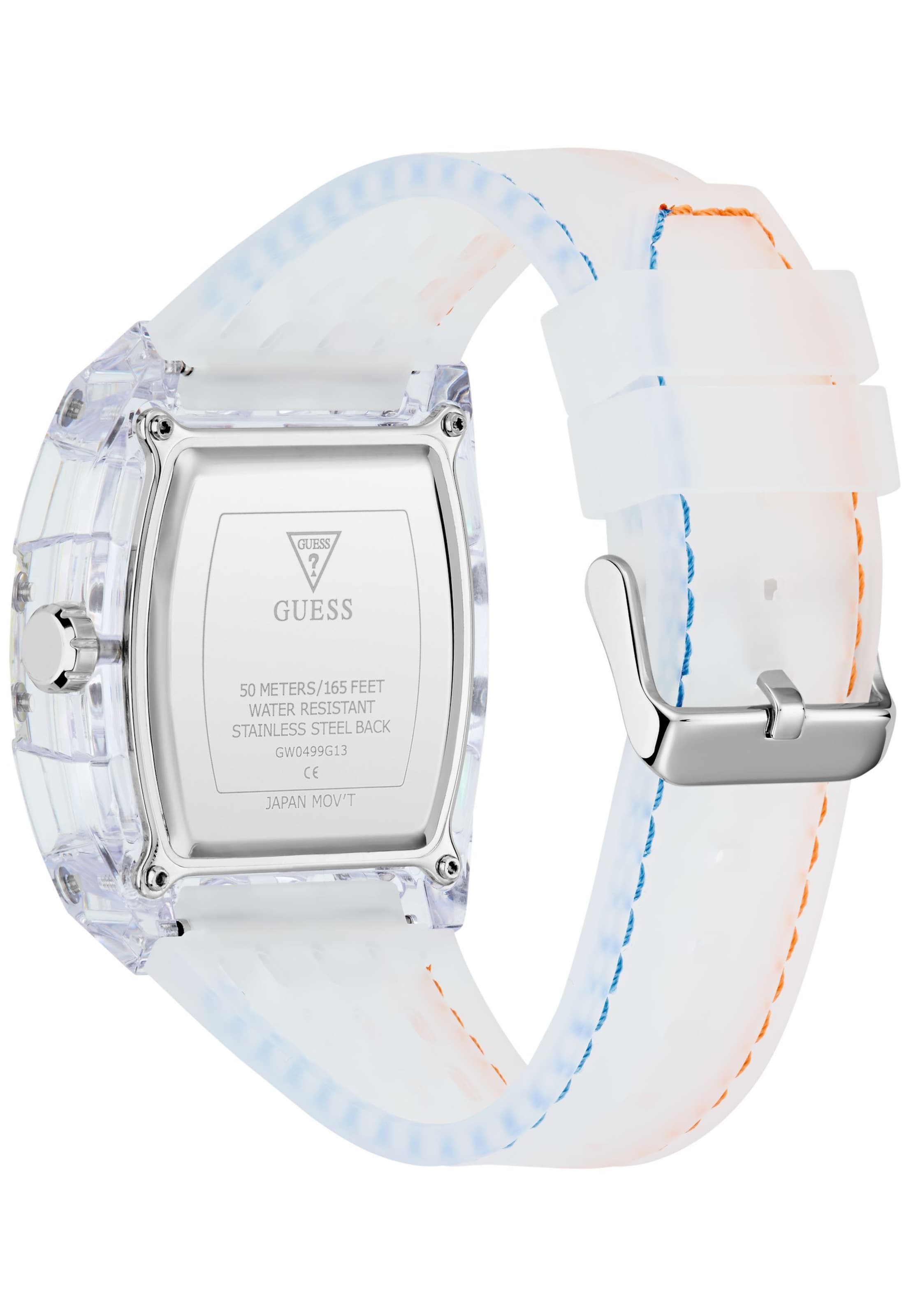 Orologio analogico ' PHOENIX ' di GUESS in trasparente