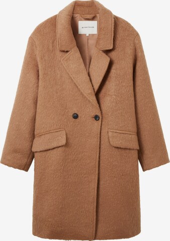 TOM TAILOR Between-Seasons Coat in Brown: front