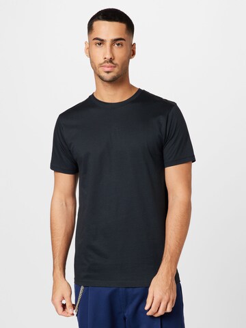 BURTON MENSWEAR LONDON - Camiseta 'Mercerised' en negro: frente