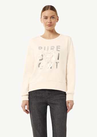 comma casual identity Sweatshirt in Beige: voorkant