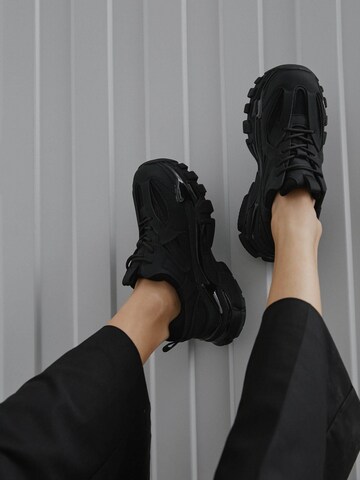 ES8 Sneaker low '123-3' in Schwarz: Vorderseite